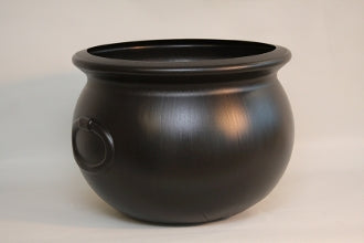 15in Black Plastic Cauldron