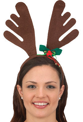 Reindeer Antlers with Holly Headband - Jacobson Hat Co.