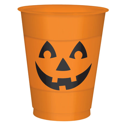 16oz. Pumpkin Plastic Cups 25ct | Halloween
