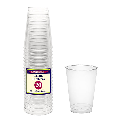 16 oz. Tumblers  Clear 20ct | Catering
