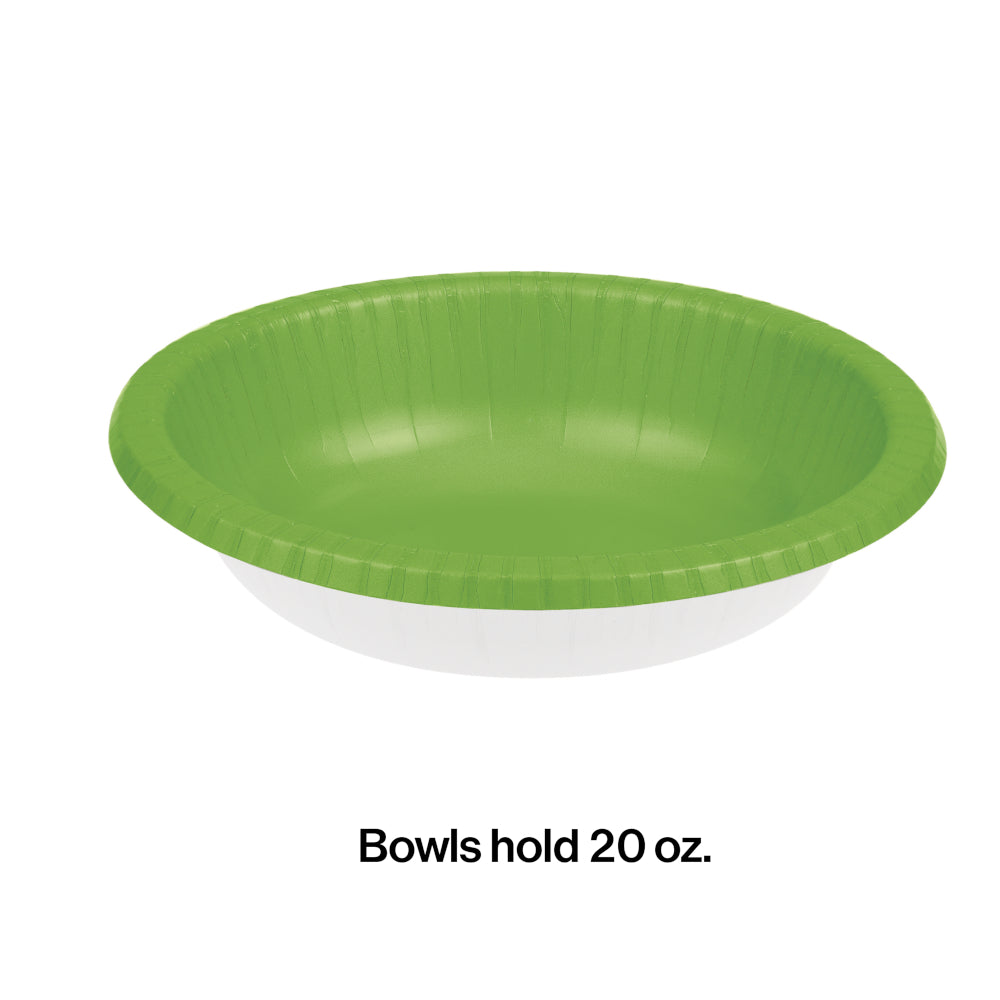 Fresh Lime 20oz Paper Bowls 20ct | Solids