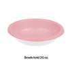 Classic Pink 20oz Paper Bowls 20ct | Solids