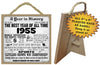 1955 A Year in History Wooden Plaque