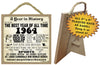 1964 A Year in History Wooden Plaque