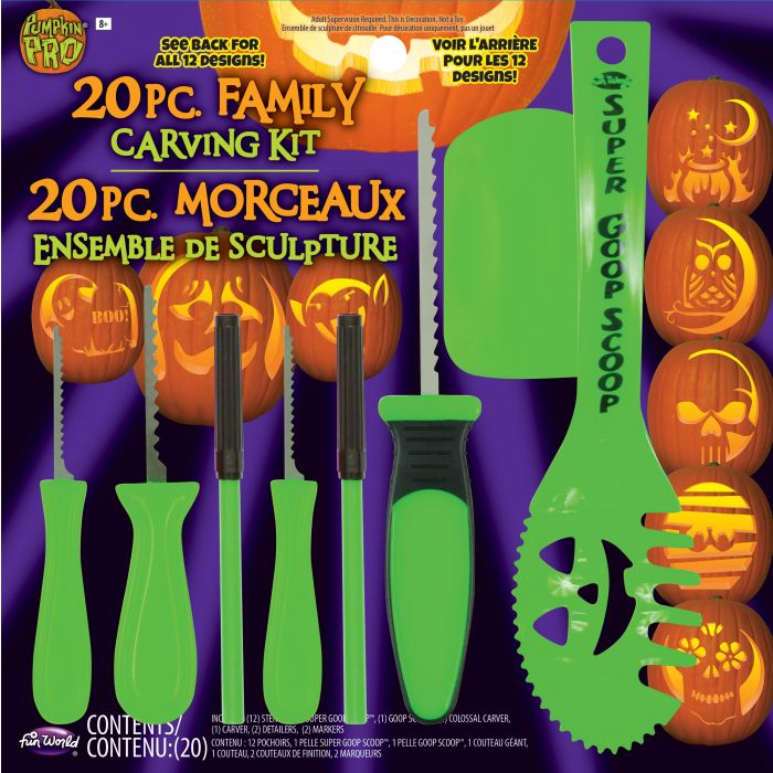 20pc pumpkin carving kit