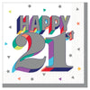 21 Birthday Beverage Napkins 16ct  | Milestone Birthday