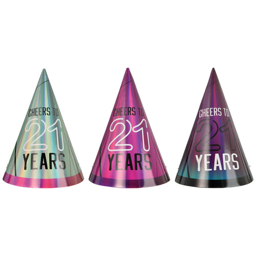 21 Cone Birthday Hats