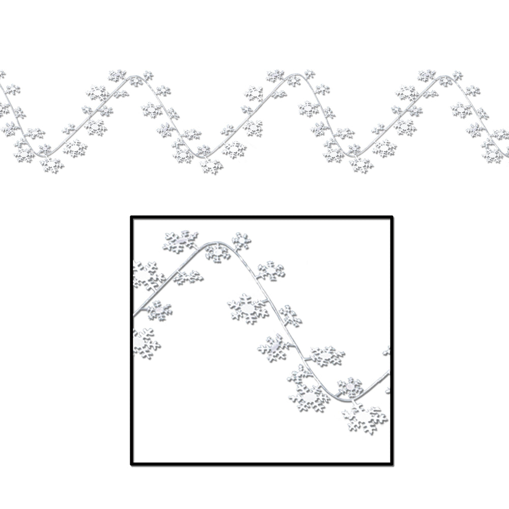 25ft Snowflake Wire Garland.