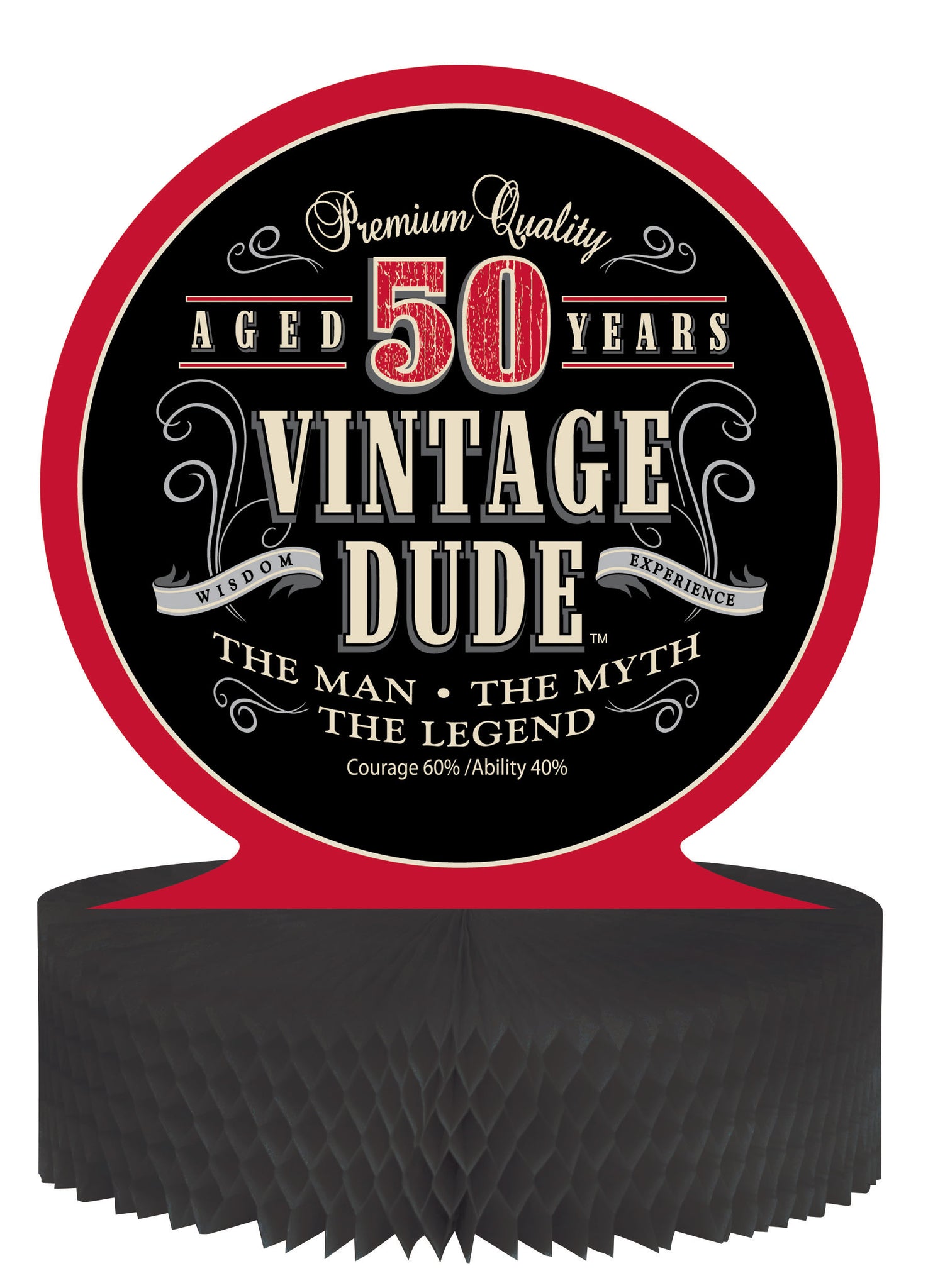 Vintage Dude 50 Centerpiece | Milestone Birthday