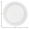 White 7in Plastic Cake Plates 20ct | Solids