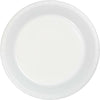 White 7in Plastic Cake Plates 20ct | Solids