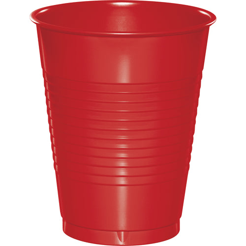 Classic Red 16oz Plastic Cups 20ct | Solids