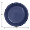 Navy Blue 10in Plastic Dinner Plates 20ct | Solids