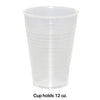 12 oz. Premium Plastic Cups Clear 20ct
