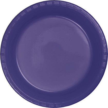 Purple Plastic 7in Cake Plates | Solids