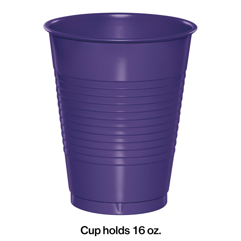 Purple Plastic 16oz Cups 20ct | Solids