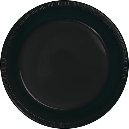 Black Velvet 10in Plastic Plates 20ct | Solids