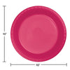 Hot Magenta 10in Plastic Dinner Plates 20ct | Solids