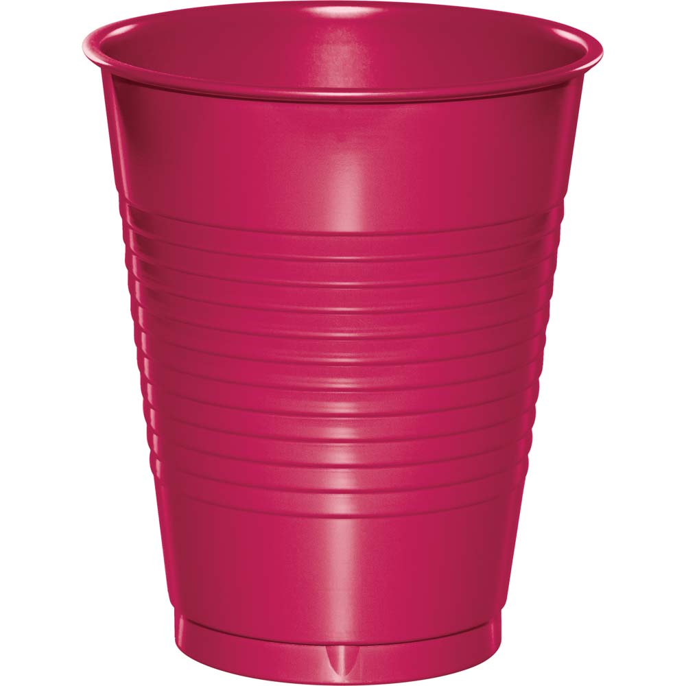 Hot Magenta 16oz Plastic Cups 20ct | Solids