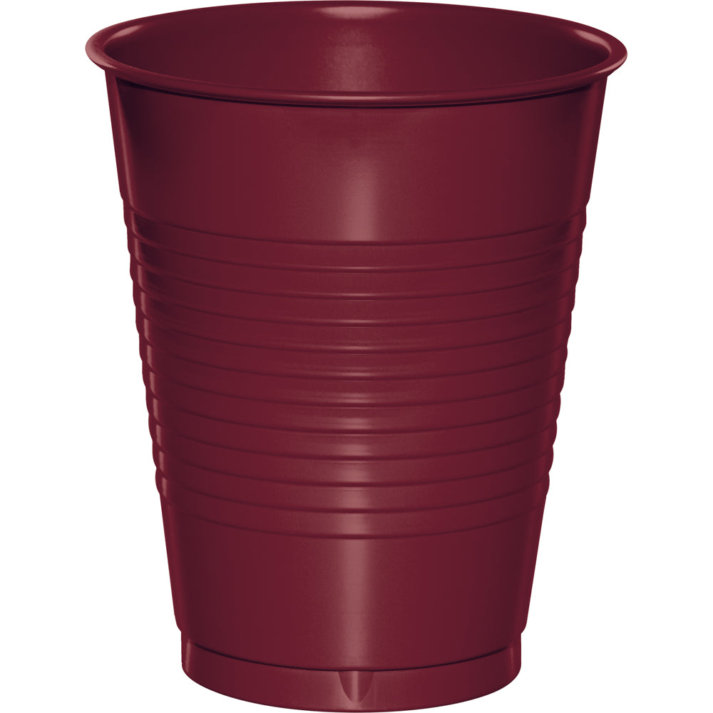 Burgundy 16oz. Plastic Cup 20ct | Solids