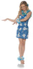 Hawaiian Mini Dress - Blue | Adult