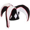 black and white jester hat