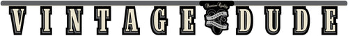 Vintage Dude Jumbo Jointed Banner | Milestone Birthday