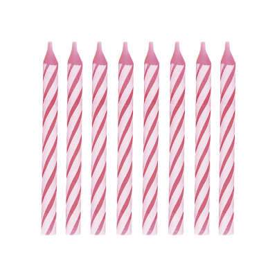 Pink Spiral Birthday Candles 24ct  | Candles