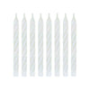 White Spiral Birthday Candles 24ct  | Candles