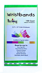100ct 3/4in Paper Event Wristbands