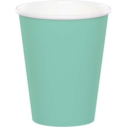 Fresh Mint 9oz Paper Cups 24ct | Solids