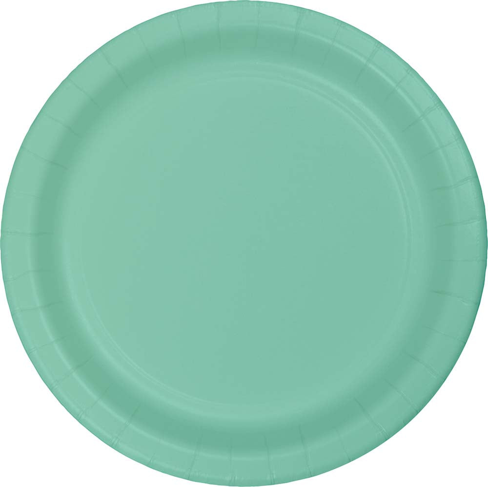 Fresh Mint 10in Paper Dinner Plates 24ct | Solids