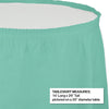 Fresh Mint Plastic Table Skirt | Solids