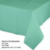 Fresh Mint Rectangular Paper Table Cover | Solids