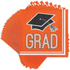 Orange Beverage Napkins 36ct | Graduation