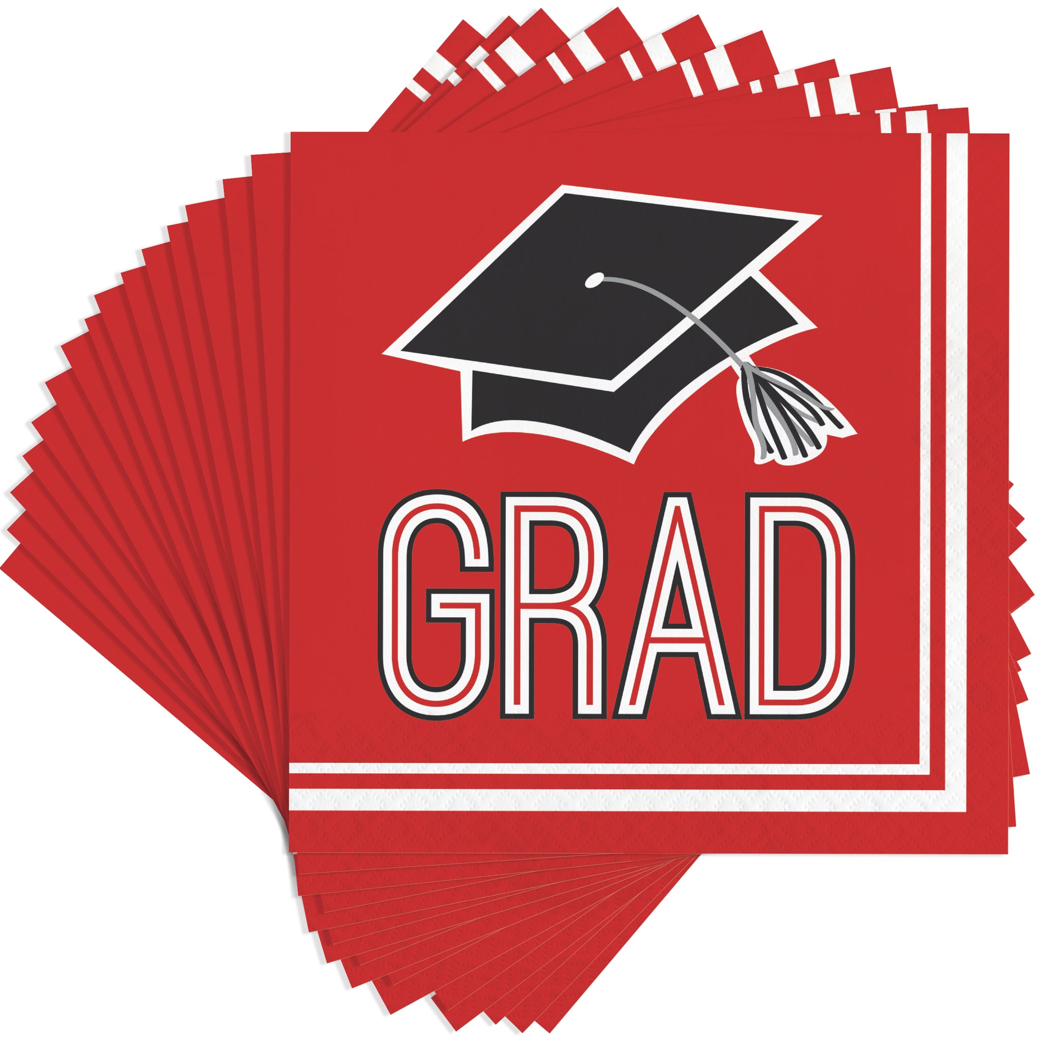 Grad Red Luncheon Napkins 50ct | Graduation