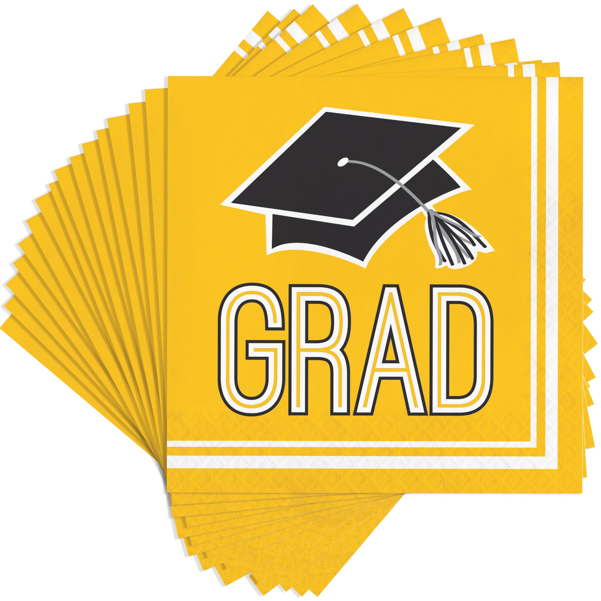 Grad Yellow Luncheon Napkins 50ct | Graduation
