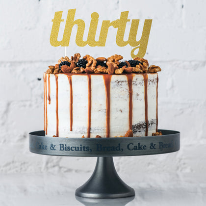 Gold 30th Birthday Cake Topper | Milestone Birthday