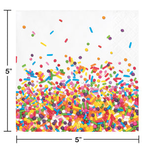 Sprinkles Beverage Napkins 16ct | Generic Birthday
