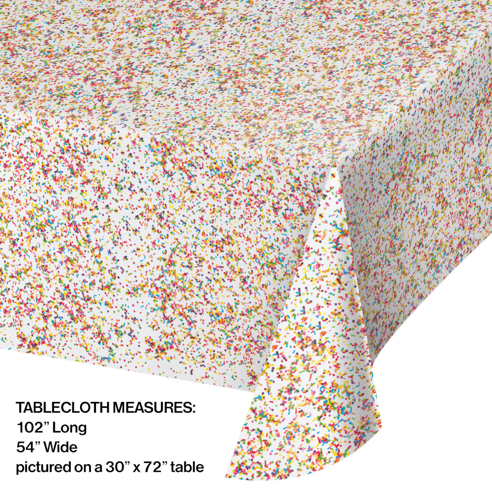 Sprinkles Plastic Table Cover | Generic Birthday