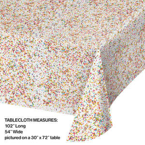 Sprinkles Plastic Table Cover | Generic Birthday