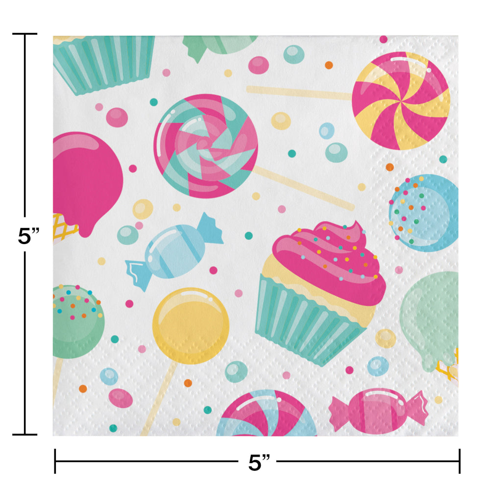 Candy Shop Beverage Napkins 16ct | Kid's Birthday
