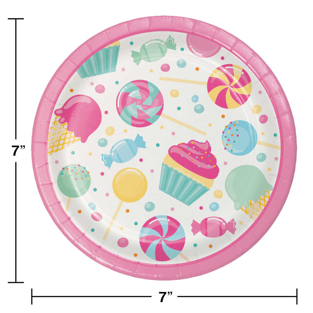 7in Candy Shop Dessert Plates 8ct | Kid's Birthday