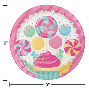 Candy Shop 9in Plate 8ct | Kid's Birthday