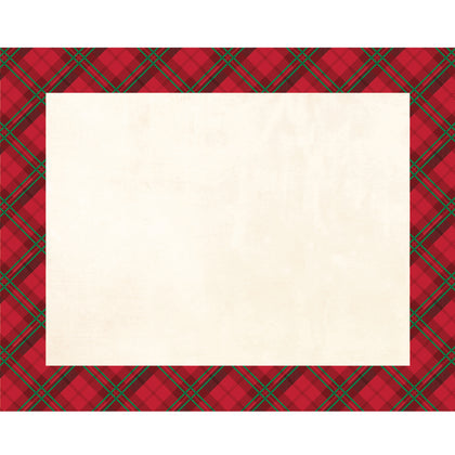 Plaid Paper Placemats 12ct | Christmas