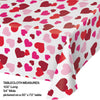 Heart Plastic Table Cover | Valentine's Day
