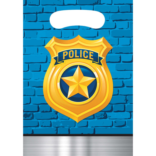 Police Favor/Loot Bags 8ct | Kid's Birthday