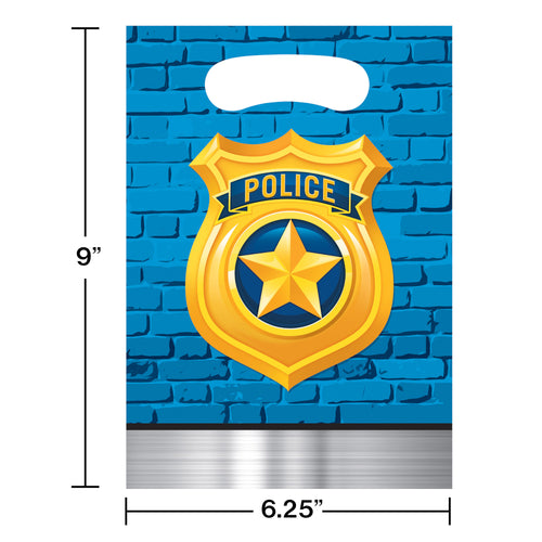 Police Favor/Loot Bags 8ct | Kid's Birthday