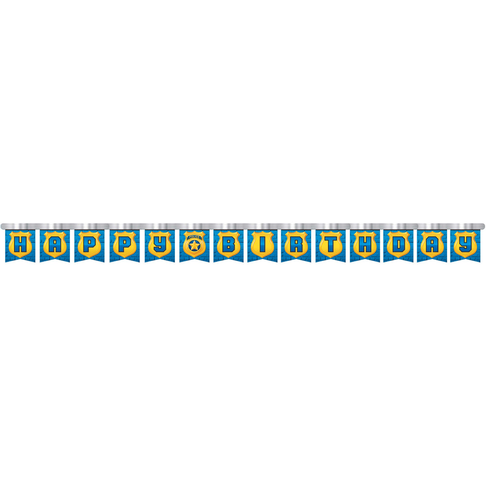Police Jumbo Jointed Banner | Kid's Birthday