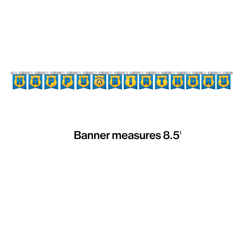 Police Jumbo Jointed Banner | Kid's Birthday